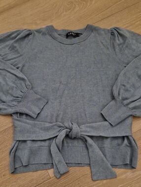 Lauren Ralph Lauren Green Tie-Waist Sweater